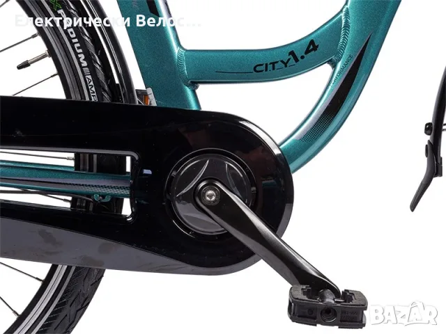 Градски електрически велосипед MTF City 1.4 – Bafang 55 Nm, до 140 км 2 години гаранция, снимка 5 - Велосипеди - 56197533