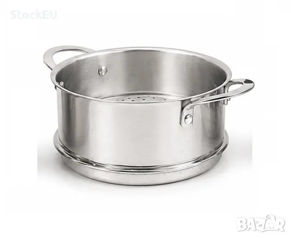 Съдове за готвене Berghoff Teka Kuppersbusch 7 части тиган касерола тенджера кошници на пара, снимка 8 - Съдове за готвене - 55727213