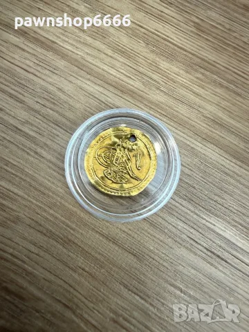  Златна монета османска империя 1/4 Zeri Mahbub 1810 AH 1223
