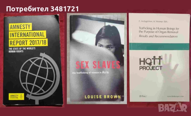 Трафик на хора, нарушения на човешките права по света - 3 книги