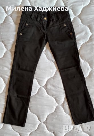 Дамски черен панталон, снимка 2 - Панталони - 35541118