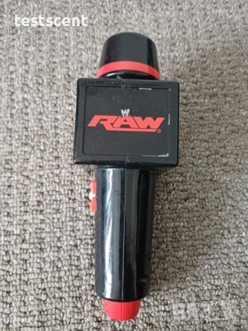 Микрофон с батерии WWE RAW за деца кеч cosplay с звуци, снимка 2 - Фигурки - 53881192