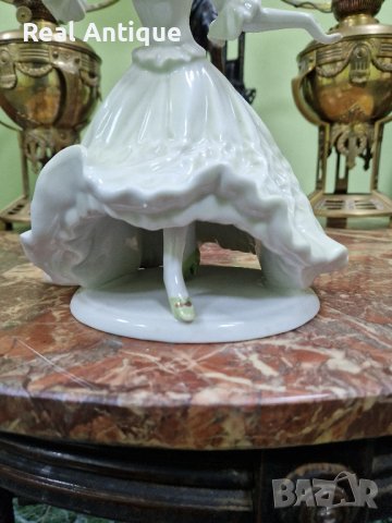 Уникат - превъзходна антикварна колекционерска румънска порцеланова фигура ARPO, снимка 2 - Антикварни и старинни предмети - 44413431