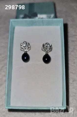 Уникални обеци от естествени перли и сребро, снимка 3 - Обеци - 49325806