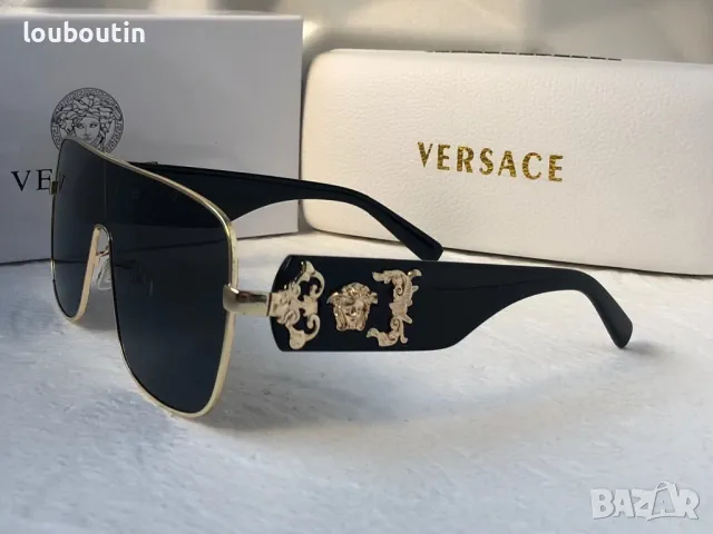 Versace маска 2024 мъжки слънчеви очила унисекс дамски бели черни , снимка 10 - Слънчеви и диоптрични очила - 47742807