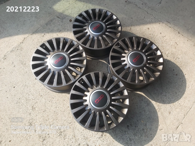 4 броя алуминиеви джанти за Fiat 500 15, снимка 4 - Гуми и джанти - 51486765