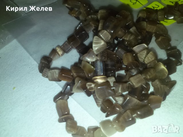 ПОЛУСКЪПОЦЕННИ КАМЪНИ СТАР АРТ ГЕРДАН КОЛИЕ ОГЪРЛИЦА 7223, снимка 5 - Колиета, медальони, синджири - 29629152