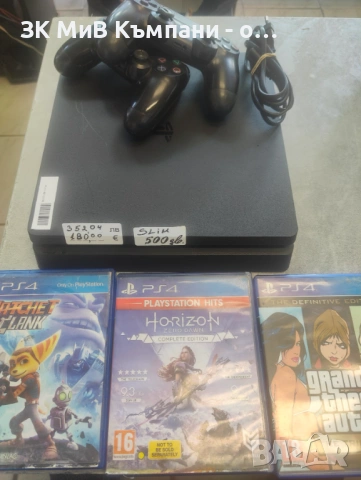 Sony Playstation 4 slim 500gb, снимка 3 - PlayStation конзоли - 53979120
