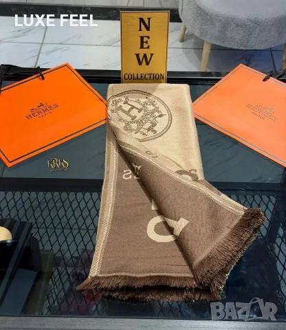 Hermes ✨Дамски Шалове , снимка 11 - Шалове - 56329009