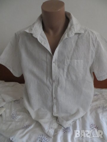 Мъжка риза с къс ръкав от лен Jules