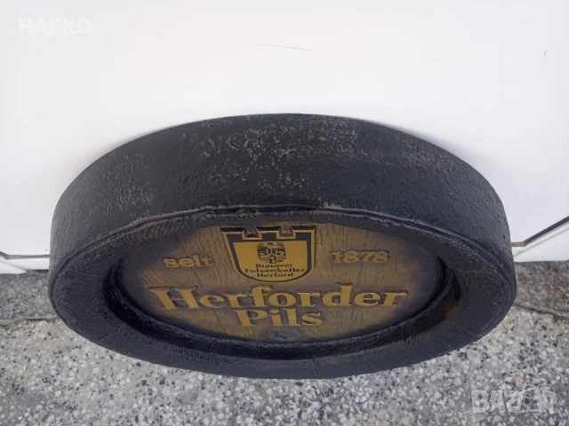 Стара Немска Реклама на БИРА Внос от Германия , снимка 2 - Антикварни и старинни предмети - 50772968