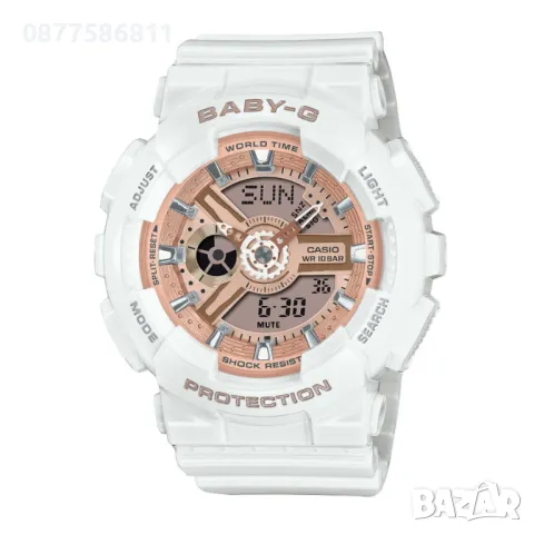 НОВ CASIO BABY-G BA-110 КАСИО BABY-G BA-110X-1AER BA-110X-7A1ER  БЕЙБИ Г BA-130 +, снимка 4 - Дамски - 10223312