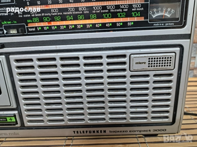 Telefunken Bajazzo Compact 3000, снимка 3 - Радиокасетофони, транзистори - 52816621