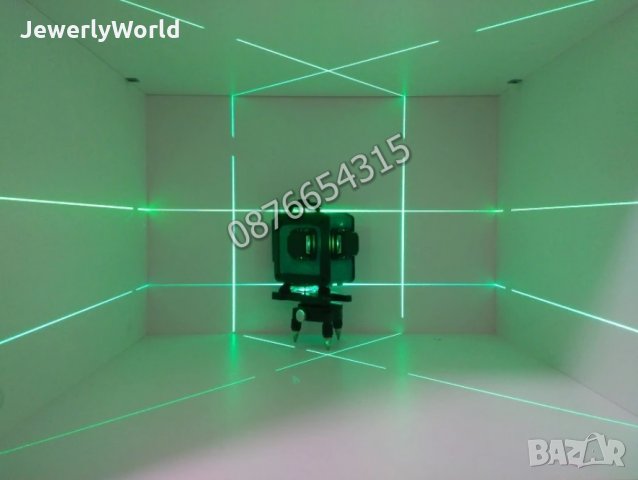 Нов Професионален Лазерен 4D нивелир F-POWER до 40 метра, снимка 1 - Куфари с инструменти - 30508109