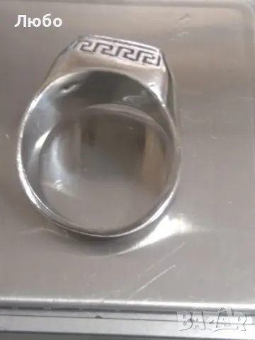 сребърен пръстен, снимка 5 - Колиета, медальони, синджири - 47480452