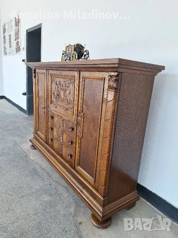 Комод, скрин, бюфет, шкаф дъб , снимка 7 - Шкафове - 55874582