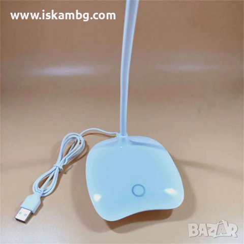 ЛЕД настолна лампа с чупещо рамо с регулиране на светлината - код 3742, снимка 17 - Настолни лампи - 37997442