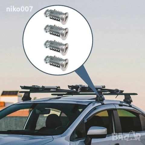 Чисто нови-Ключалки-патрони за thule греди,багажник,автобокс,ски багажник, снимка 2 - Аксесоари и консумативи - 53368848