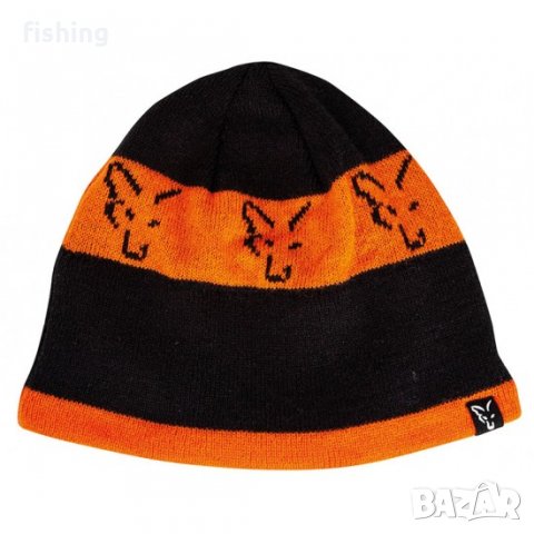 Шапка Fox Black & Orange Beanie, снимка 1 - Екипировка - 36591209