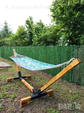 Стойки за хамак ръчно изработка + ПОДАРЪК хамак, снимка 2 - Други стоки за дома - 54207672