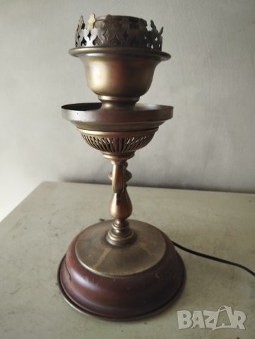 Стара настолна лампа, снимка 4 - Настолни лампи - 44303612