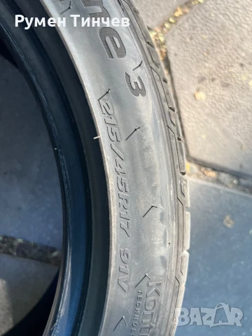 1бр лятна гума 215-45-17, снимка 4 - Гуми и джанти - 51036451