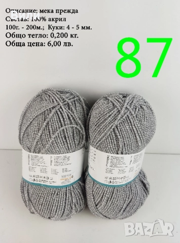 Евтини прежди в малки количества - нови и остатъци, снимка 2 - Други - 52029828