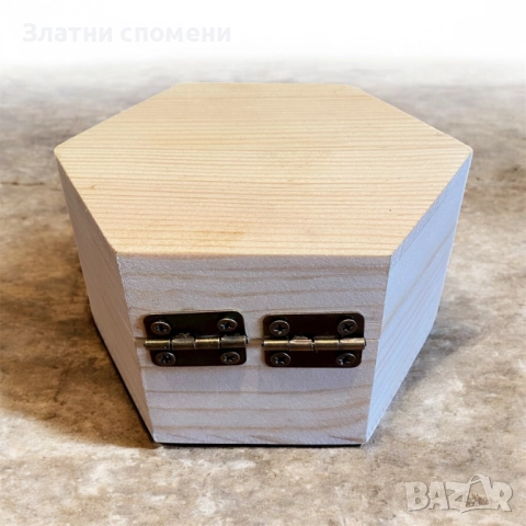 Дървена кутийка шестограм, снимка 2 - Декорация за дома - 52523305