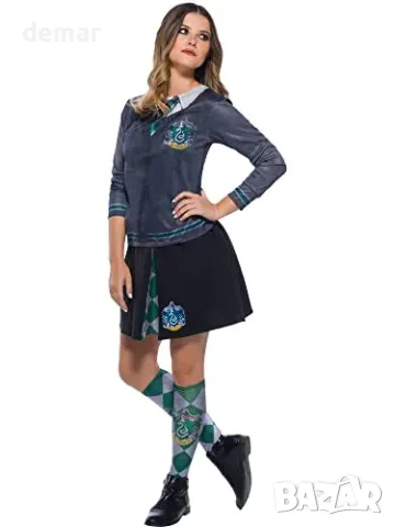 Костюм Rubies Harry Potter Slytherin за възрастни, пола и горнище, NS/Medium, снимка 4 - Други стоки за дома - 56228554