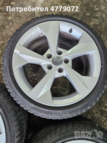 Оригинални джанти за Audi със зимни гуми 225 40 18, снимка 5 - Гуми и джанти - 53993370