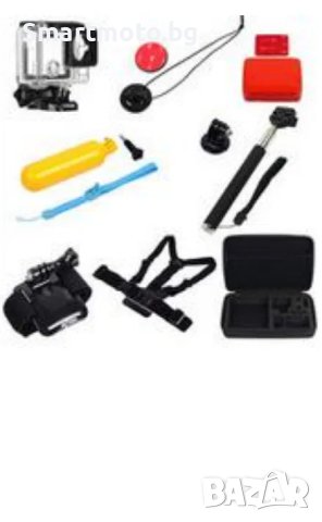 GK23 нов комплект аксесоари за екшън камери 8 части GO PRO SJCAM,EKEN, снимка 1