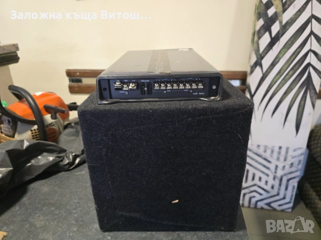 Бас каса Pioneer с усилвател Hertz H604, снимка 3 - Ресийвъри, усилватели, смесителни пултове - 53877302