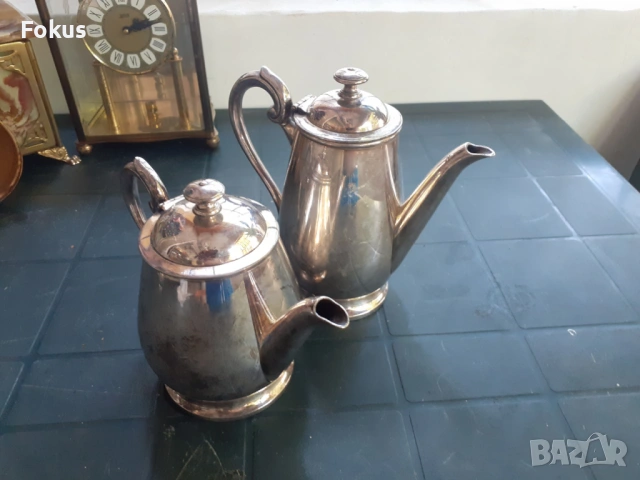 Уникален стар антикварен комплект кани на Cristofle, снимка 2 - Антикварни и старинни предмети - 53296824