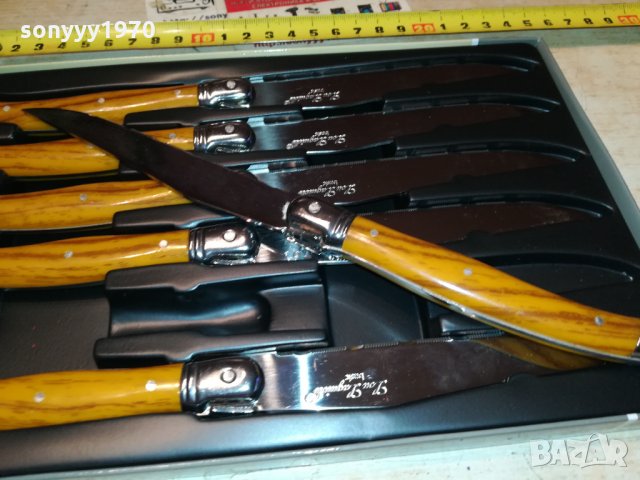 laguiole-france 6 кафяви ножа 0812210909, снимка 2 - Колекции - 35067464