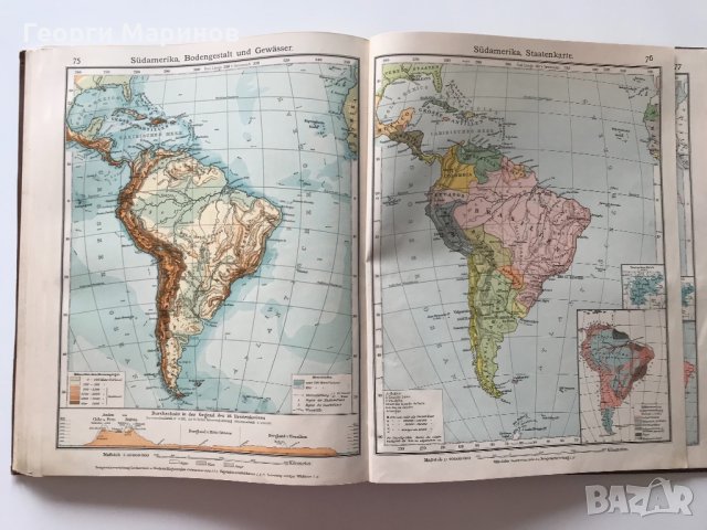 Атлас на света, география на търговията, 1907 г., Германия, снимка 14 - Антикварни и старинни предмети - 31293966