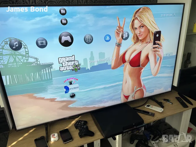 Хакнат PlayStation 3 Slim 320GB + 15 игри + Джойстик, снимка 11 - PlayStation конзоли - 55890357