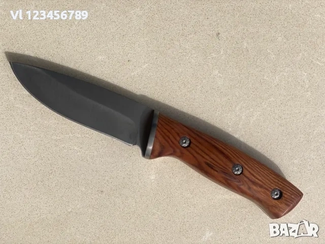 Ловен нож масивен фултанг 110x220-кания кожа, снимка 3 - Ножове - 53914110