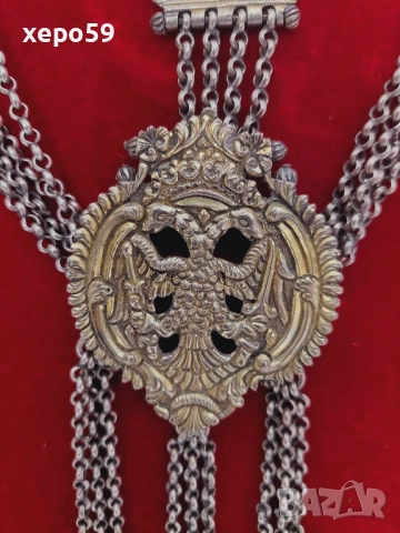 Огромен стар сребърен накит в отлично състояние, снимка 2 - Антикварни и старинни предмети - 52217581