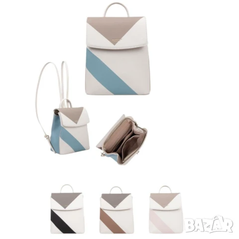 Кокетна дамска раничка, нежни тонове, снимка 6 - Чанти - 50589500