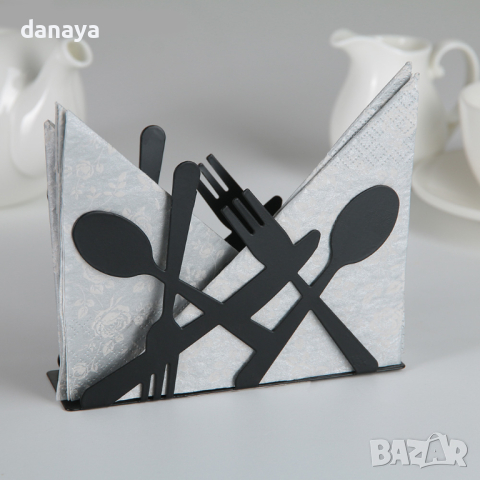 4577 Поставка за салфетки Прибори салфетник, снимка 2 - Аксесоари за кухня - 44758596