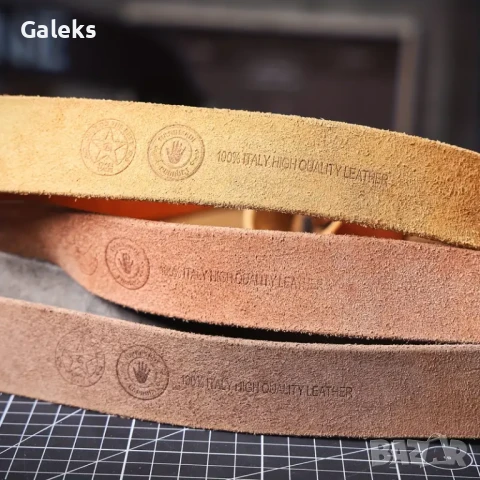 Истински* Мъжки спортни кожени колани DOOPAI" /Черна и Кафява върхова кожа!, снимка 18 - Колани - 50916539