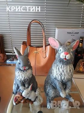 КЕРАМИЧНО СЕМЕЙСТВО ЗАЙЦИ, снимка 5 - Статуетки - 20872486