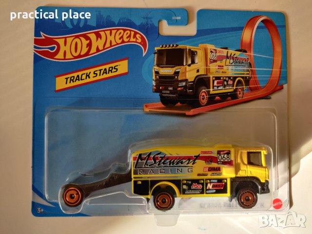 Метални колички Hot Wheels Scania Rally Truck