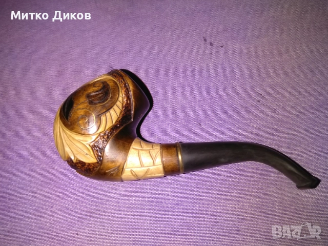 лула от морска пяна (сепиолит) нова ръчна изработка, снимка 2 - Лули - 52458260