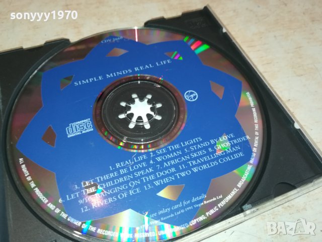 SIMPLE MINDS REAL LIFE ORIGINAL CD-ВНОС GERMANY 1402241550, снимка 2 - CD дискове - 44292743