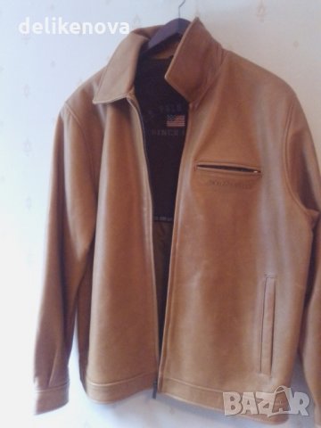 U.S.Polo Assn. Leather. Original. Size L/XL Страхотно кожено яке., снимка 2 - Якета - 26359805