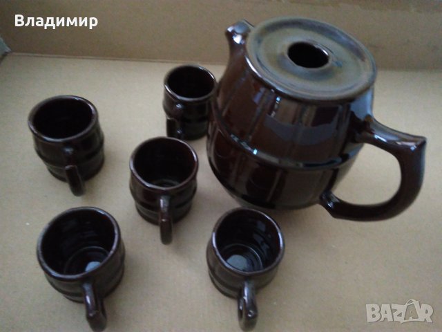 Битов сервиз за ракия, троянска керамика, снимка 8 - Сервизи - 42495828