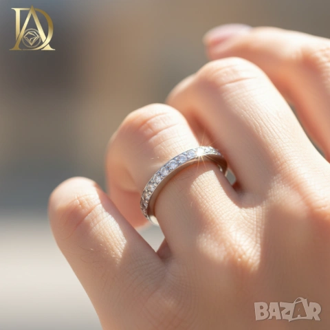 Нов Златен Пръстен с 0.40кт Естествени Диаманти, снимка 2 - Пръстени - 42935442