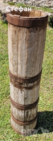 Стара бурилка/борило/борилка за биене на масло, снимка 4 - Декорация за дома - 51600751