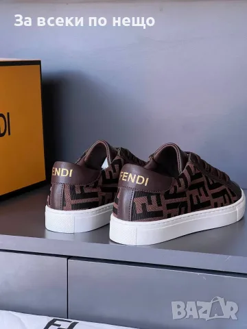 Fendi Дамски Кафеви Маратонки👟Дамски Спортни Обувки👟Кецове Фенди Код SEM-176, снимка 4 - Кецове - 55769321